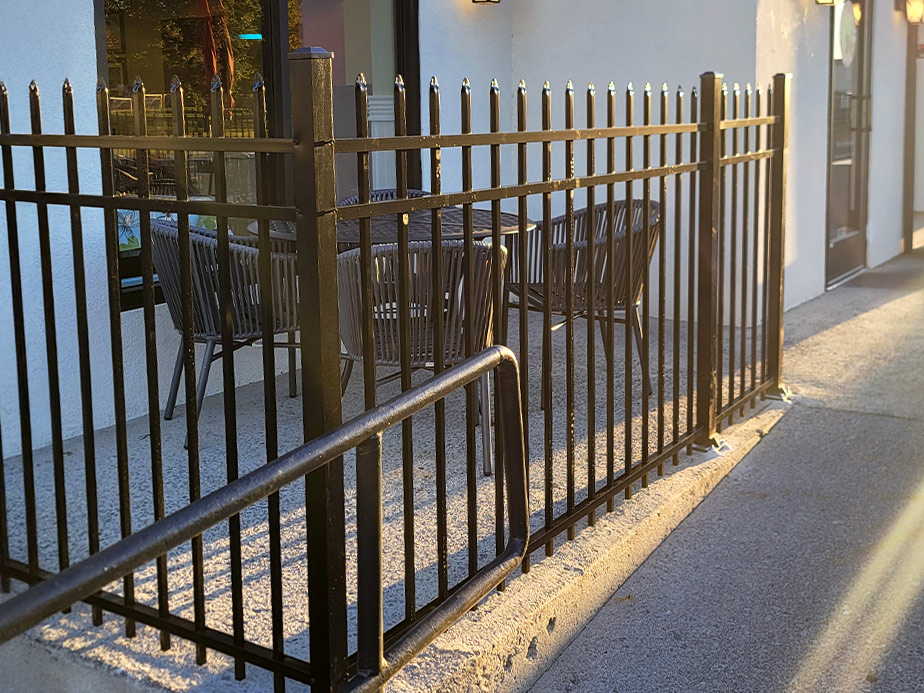 Wrought steel fence installation for the Oneida Tennessee area.