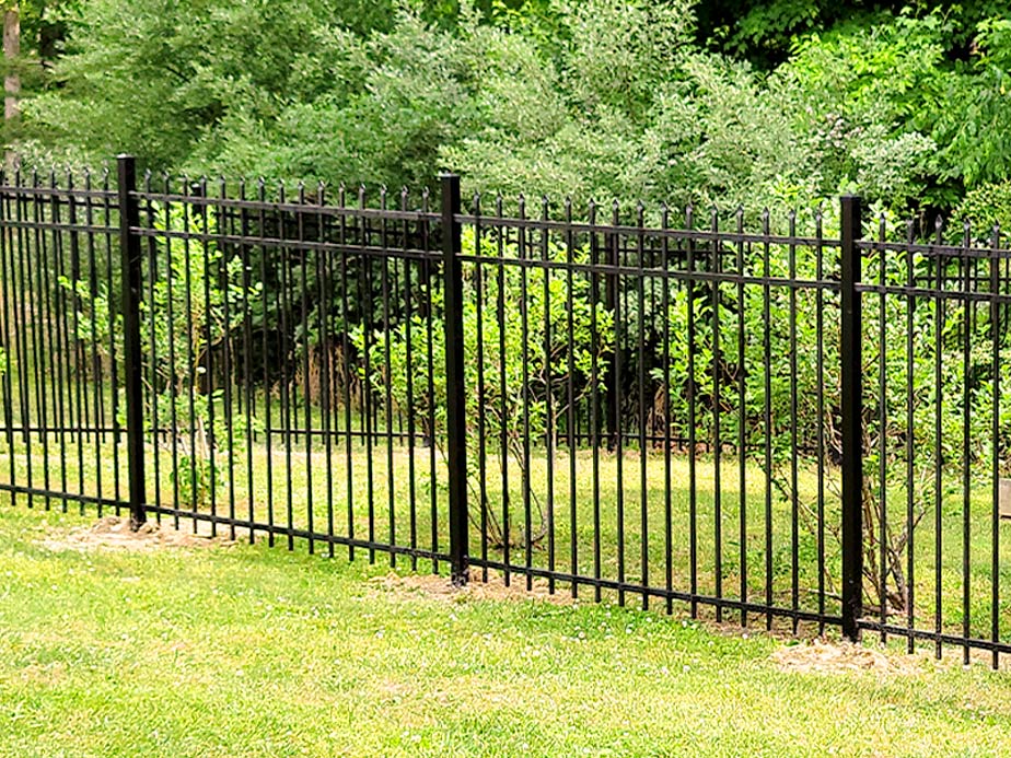 Wrought steel fence installation for the Oneida Tennessee area.